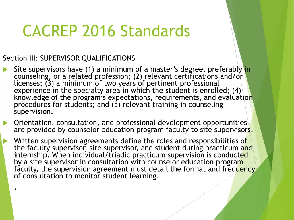 cacrep 2016 standards