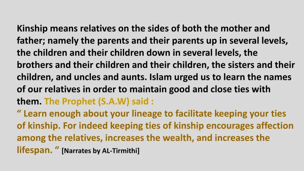 kinship means relatives on the sides of both