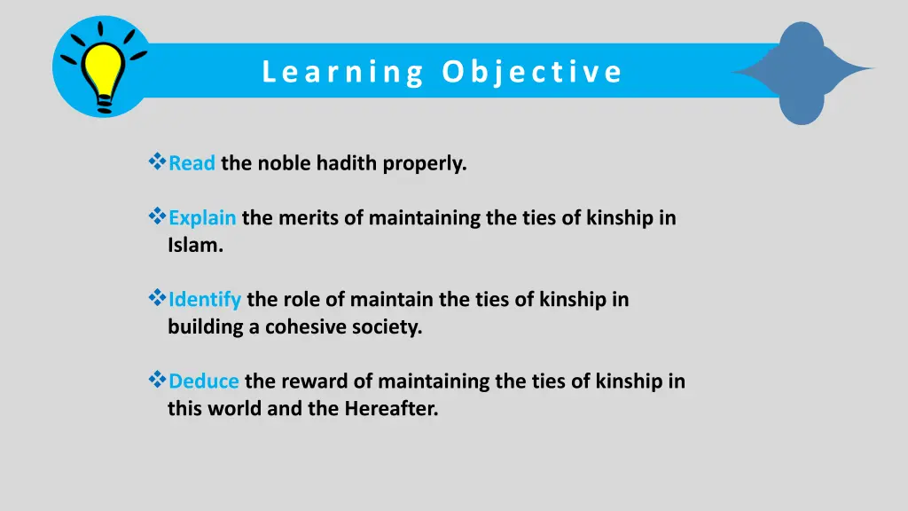 learning objective