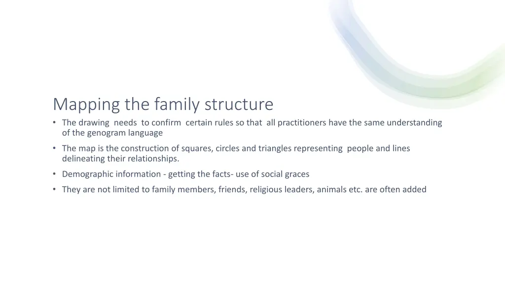 mapping the family structure the drawing needs