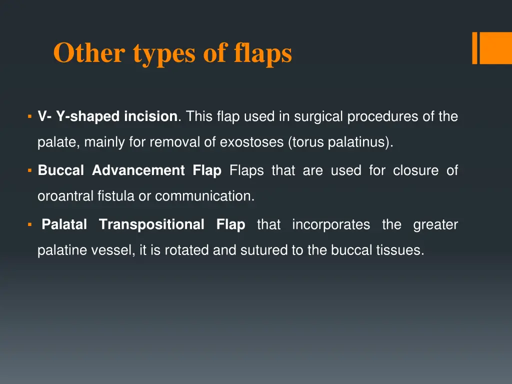 other types of flaps