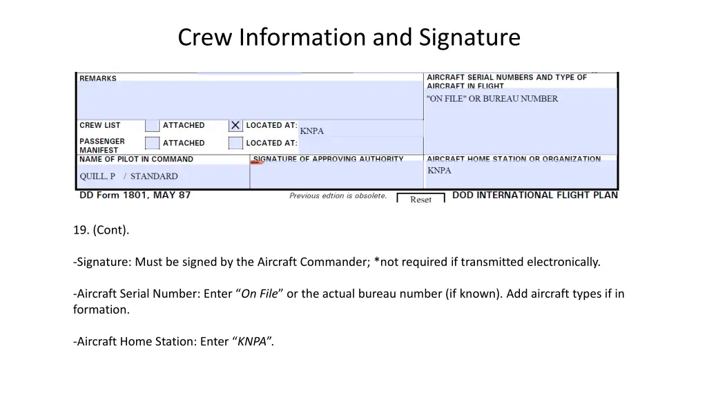 crew information and signature 1