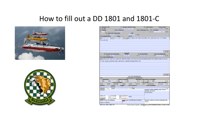 how to fill out a dd 1801 and 1801 c