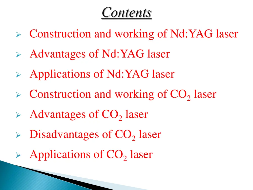 construction and working of nd yag laser