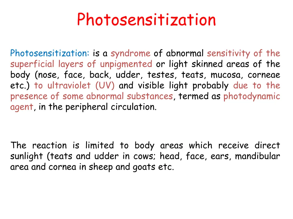 photosensitization