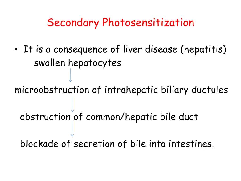 secondary photosensitization