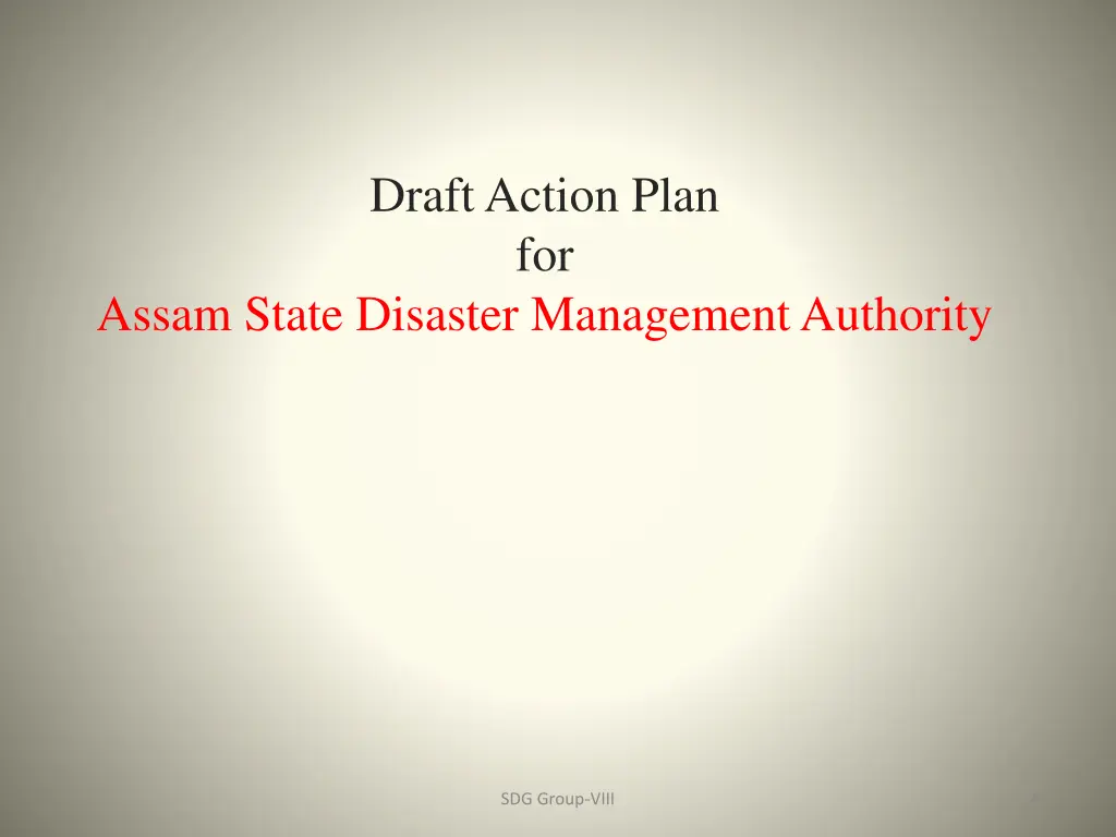 draft action plan for