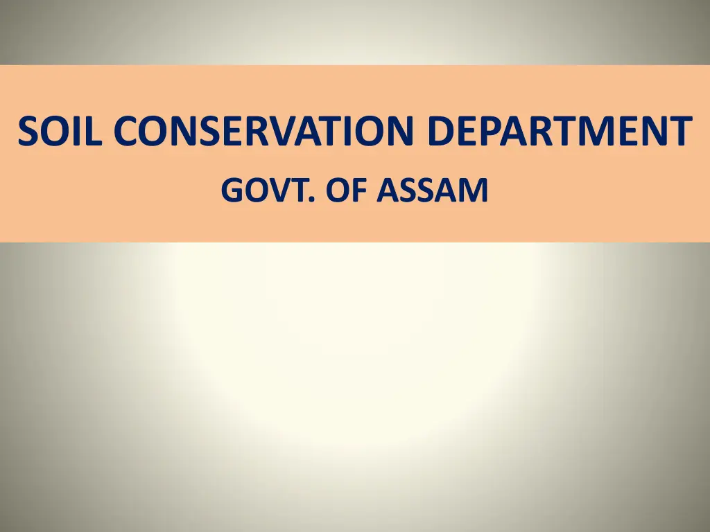 soil conservation department govt of assam