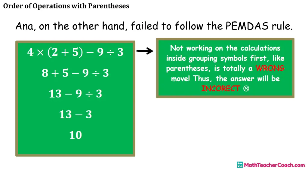 order of operations with parentheses 23