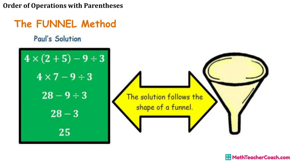 order of operations with parentheses 29