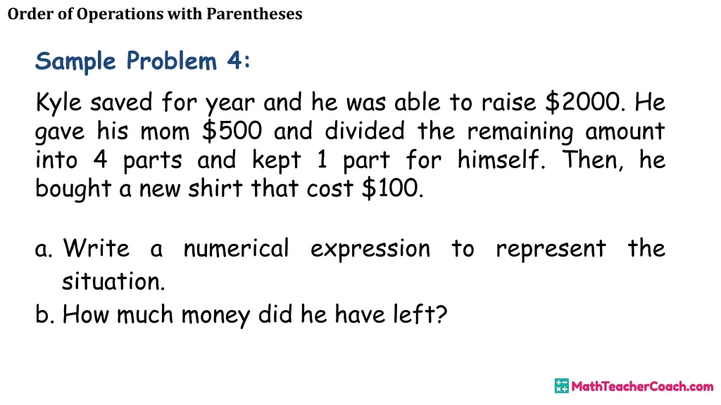 order of operations with parentheses 35