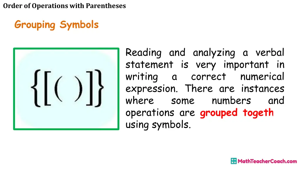 order of operations with parentheses 4