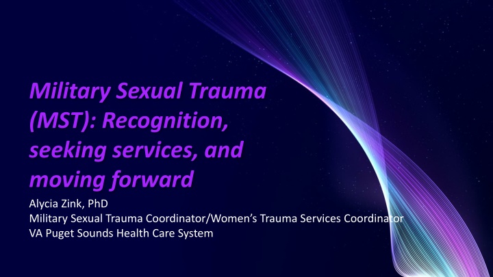 military sexual trauma mst recognition seeking