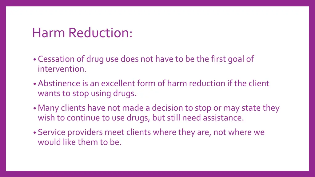 harm reduction 1