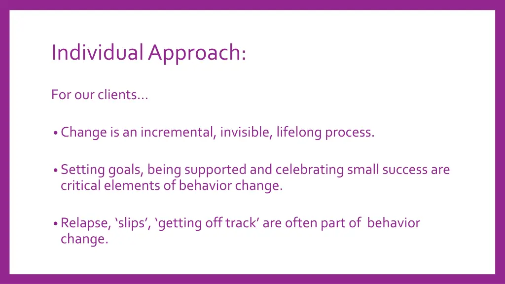 individual approach 2