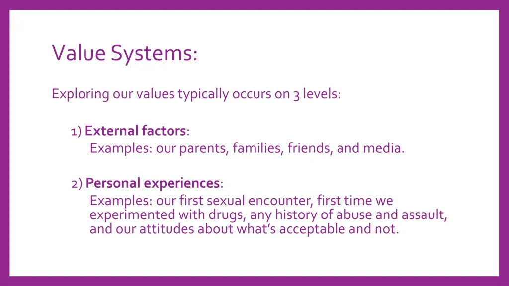 value systems 1