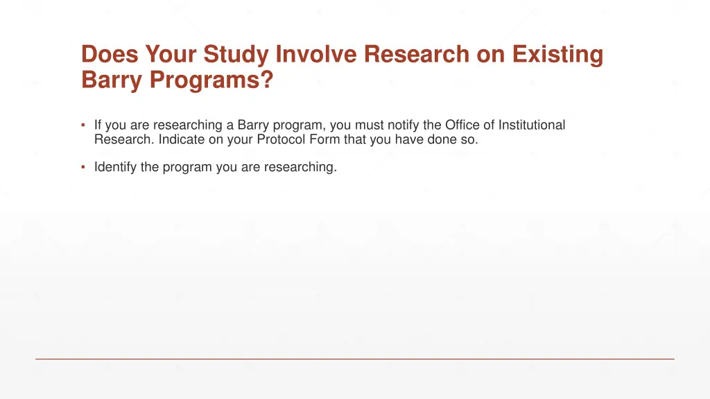 does your study involve research on existing