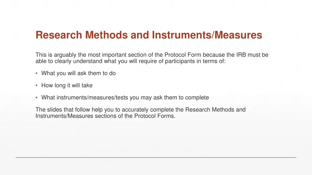 research methods and instruments measures