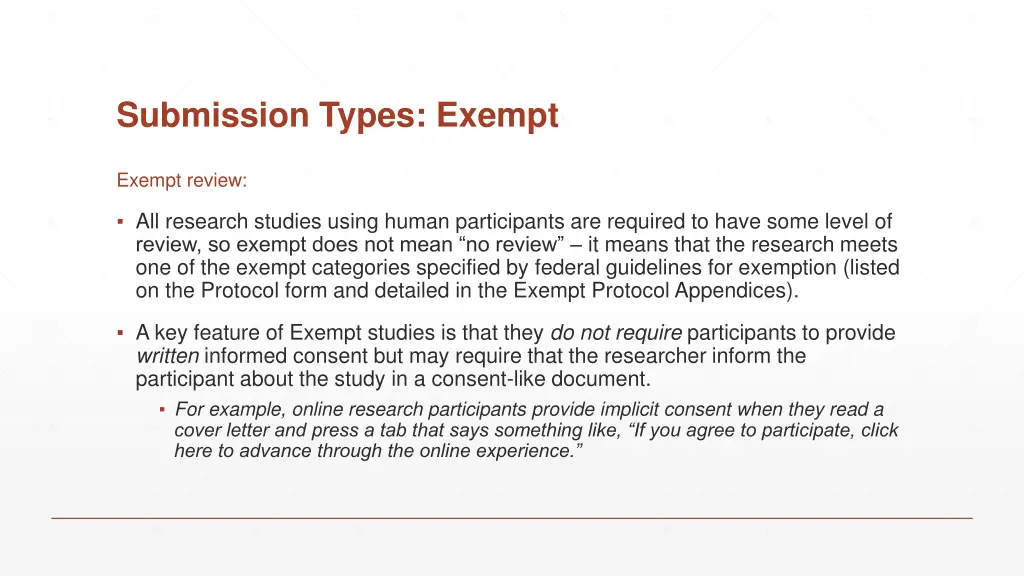 submission types exempt