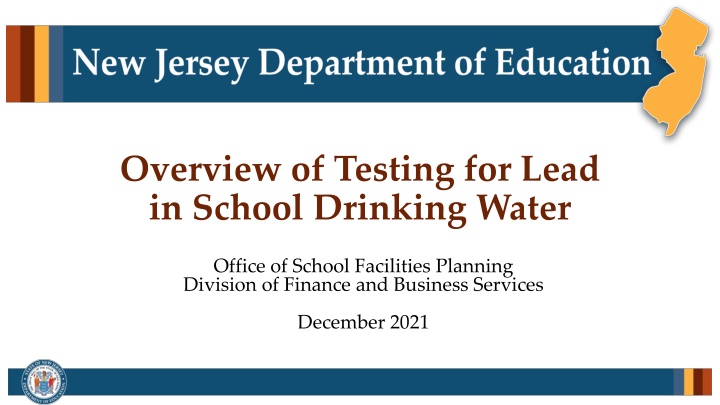 overview of testing for lead in school drinking