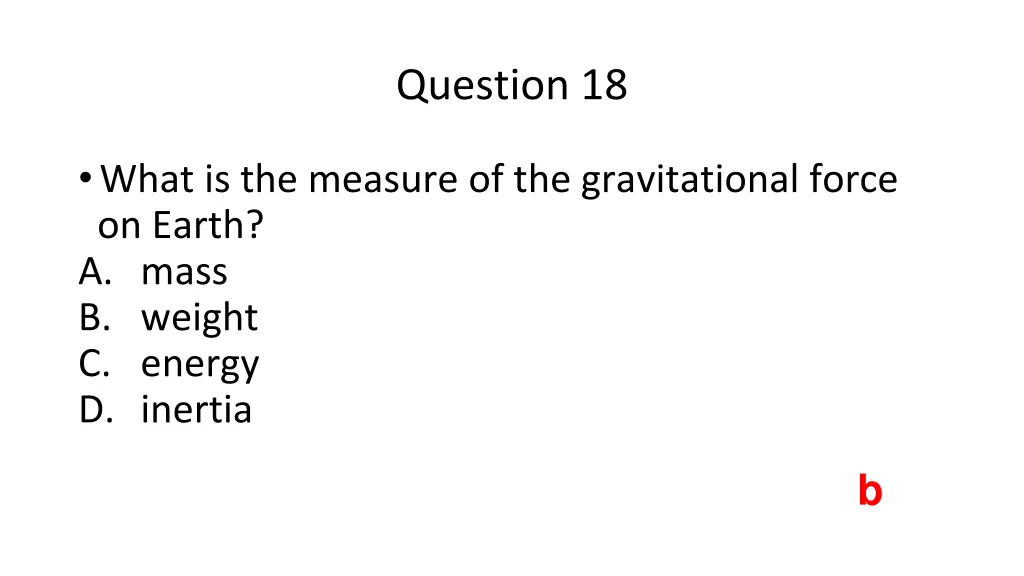 question 18