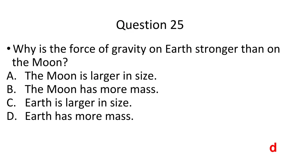 question 25