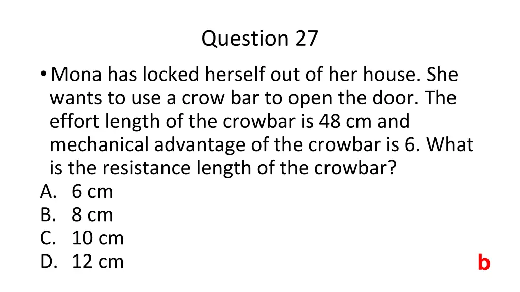 question 27