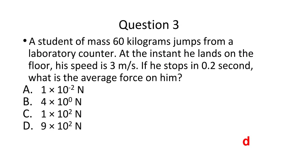 question 3