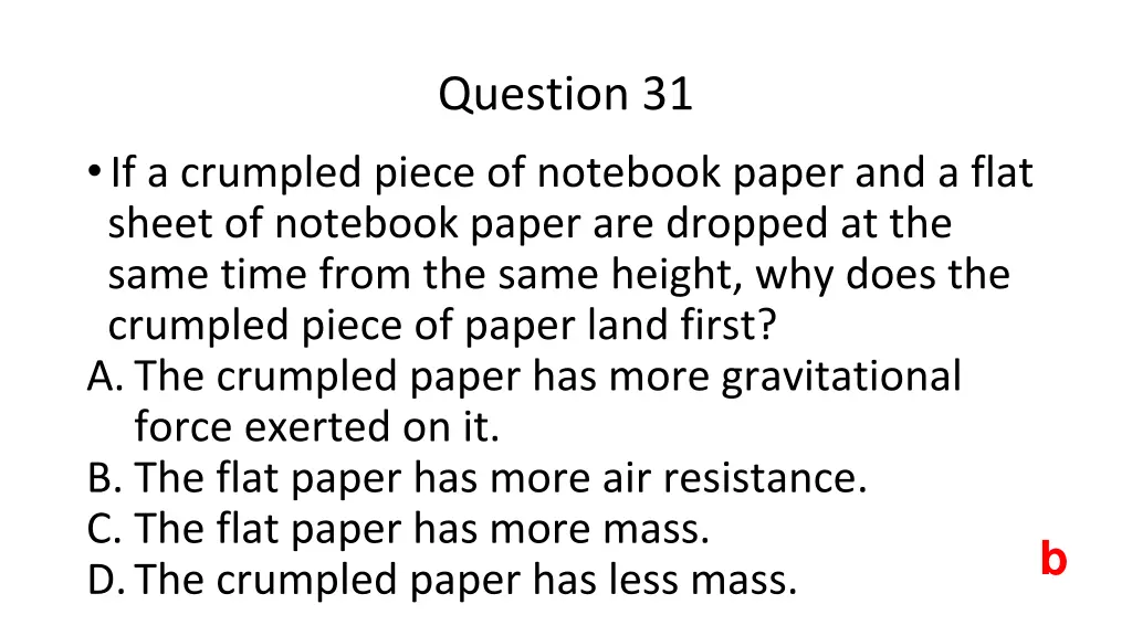 question 31