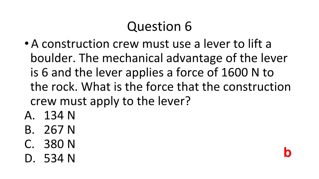 question 6