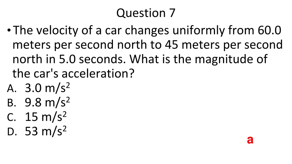 question 7