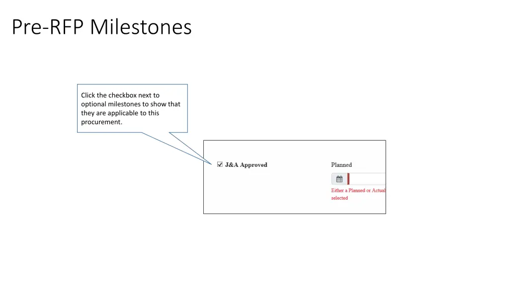 pre rfp milestones 1