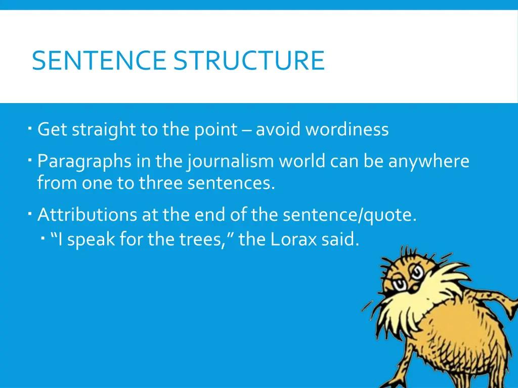 sentence structure