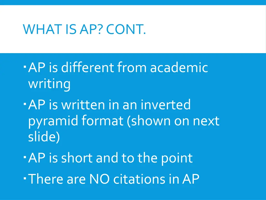 what is ap cont