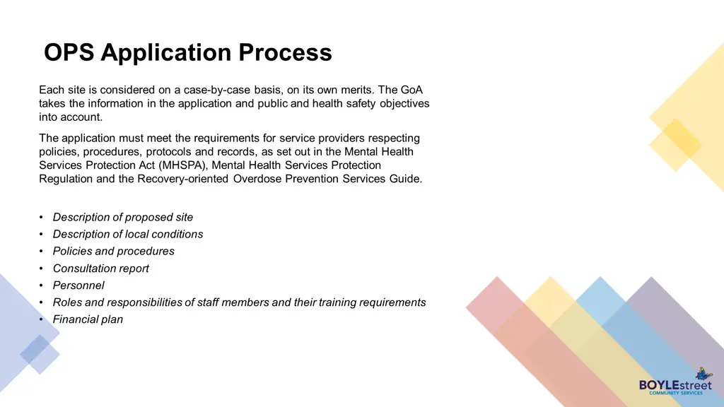 ops application process