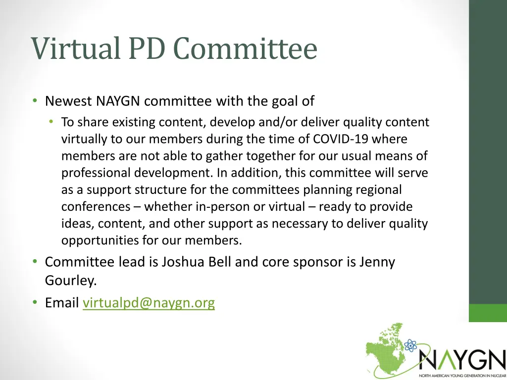 virtual pd committee