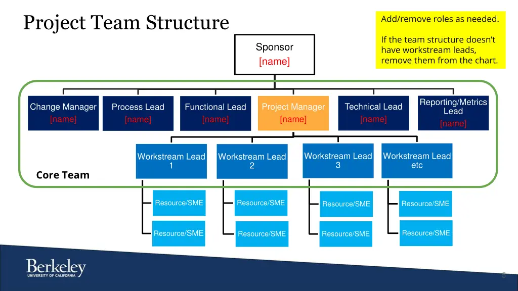 project team structure