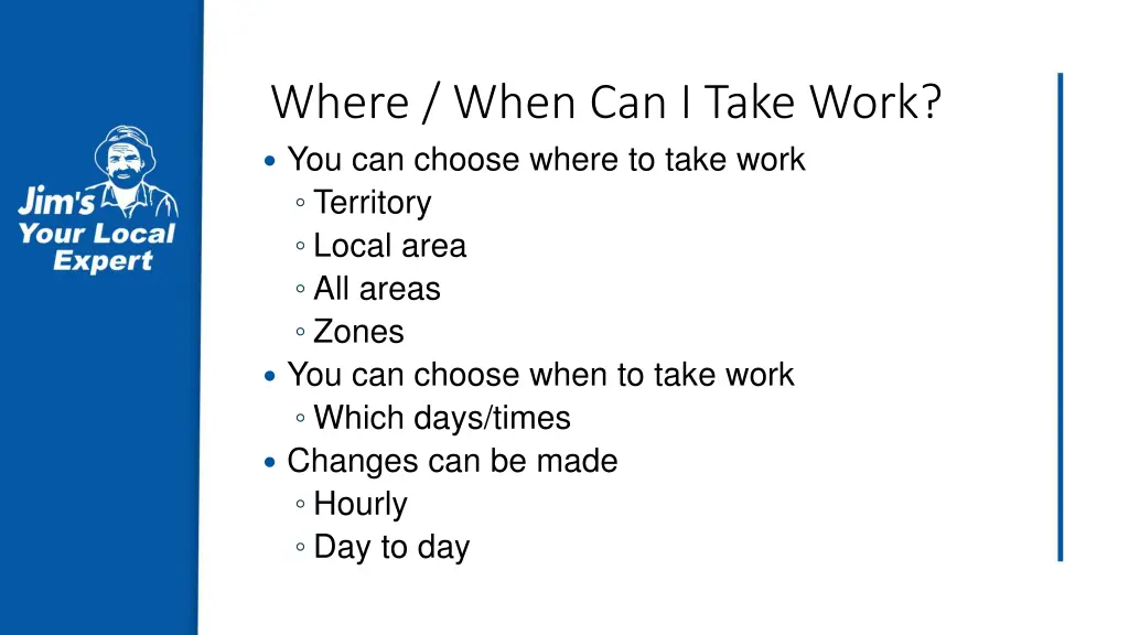 where when can i take work you can choose where