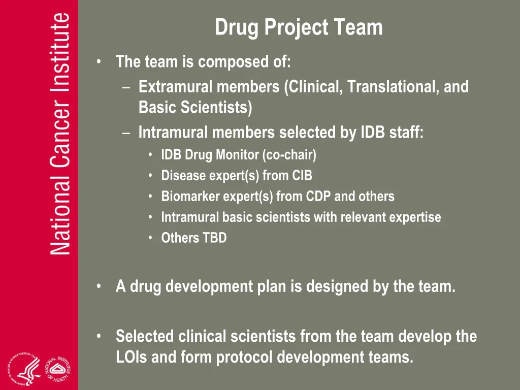 drug project team