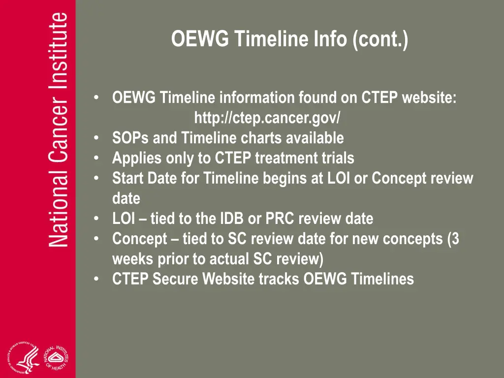 oewg timeline info cont