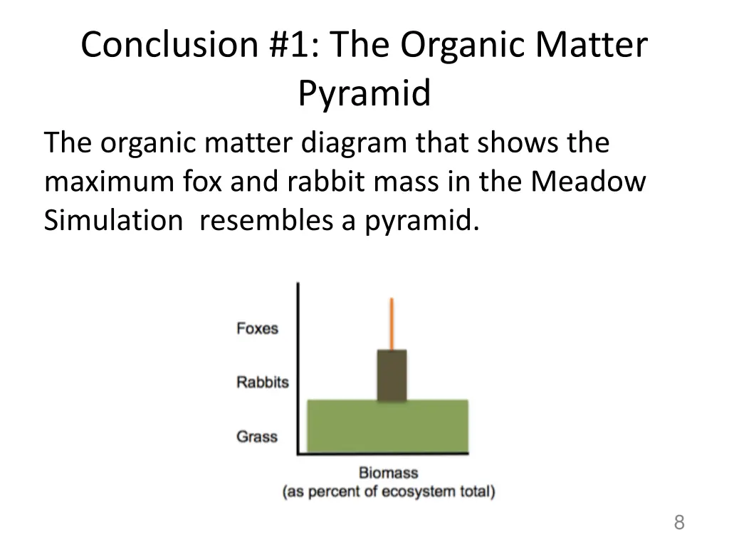 conclusion 1 the organic matter pyramid