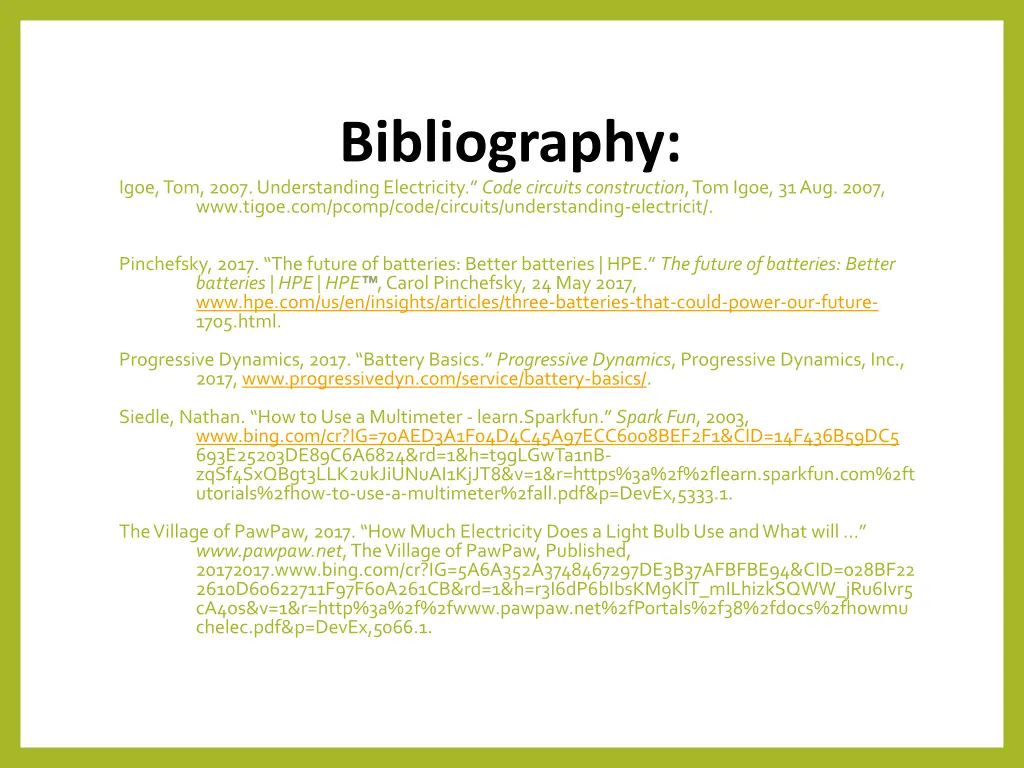 bibliography