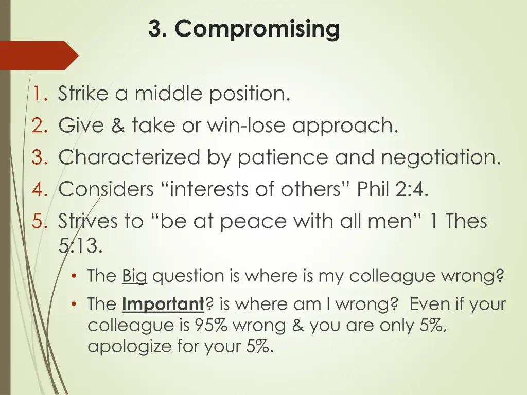 3 compromising