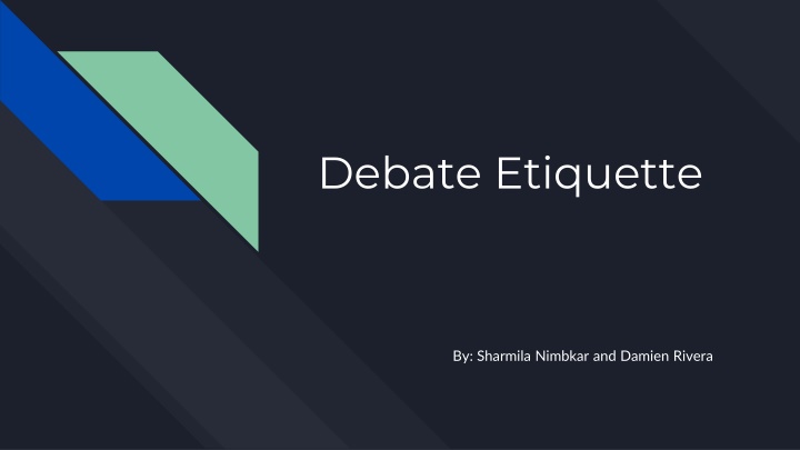 debate etiquette