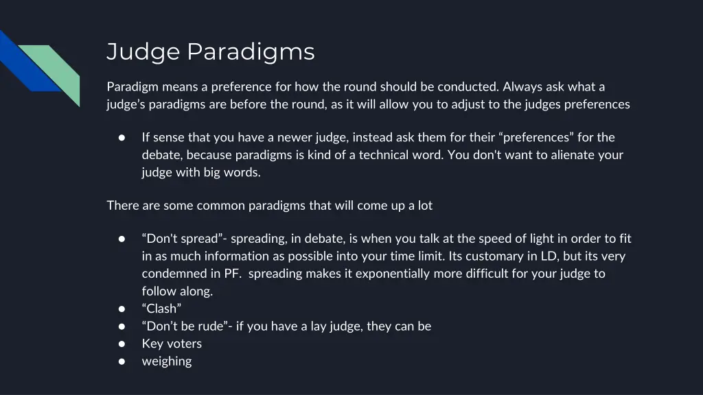 judge paradigms