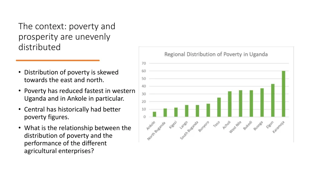 the context poverty and prosperity are unevenly