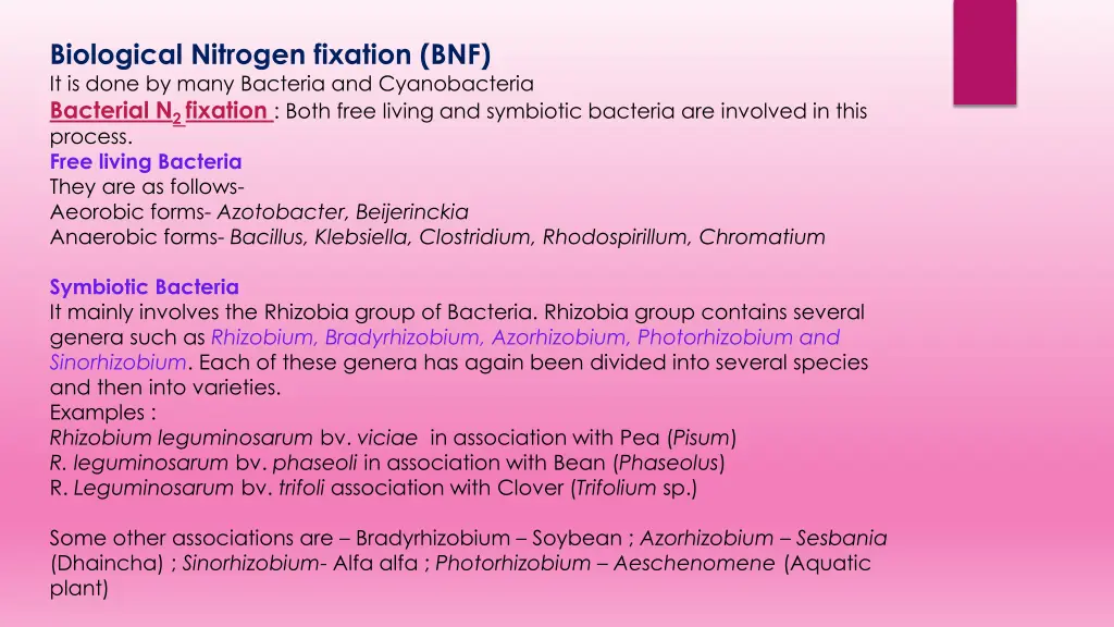 biological nitrogen fixation bnf it is done