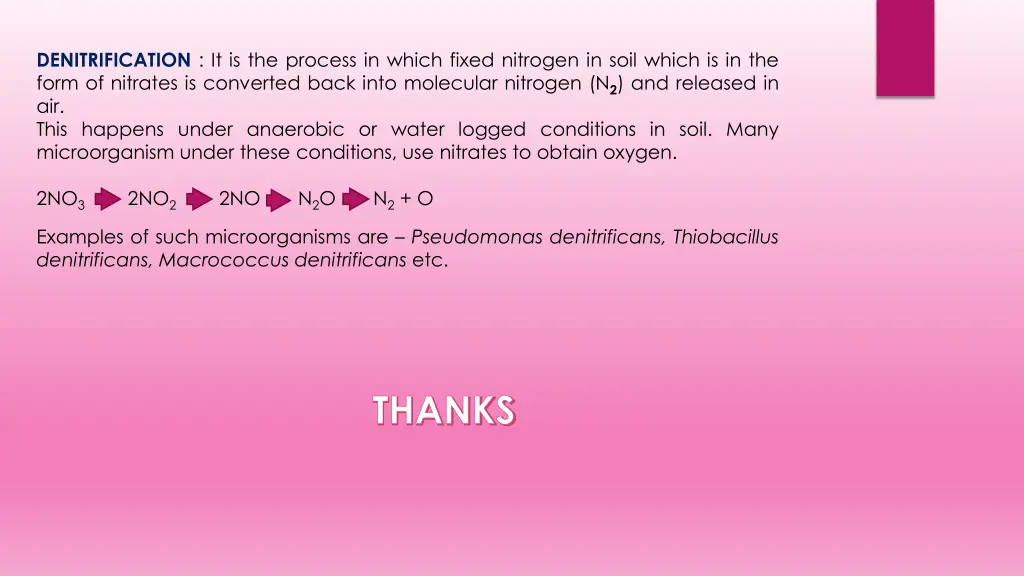 denitrification it is the process in which fixed