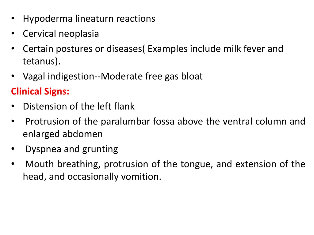 hypoderma lineaturn reactions cervical neoplasia