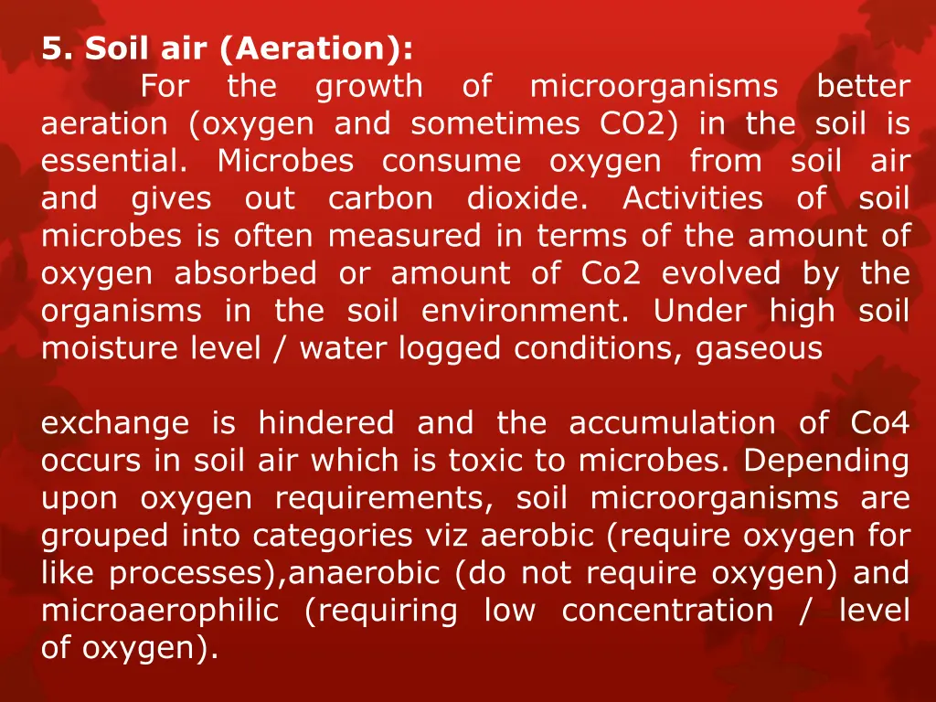 5 soil air aeration for the growth